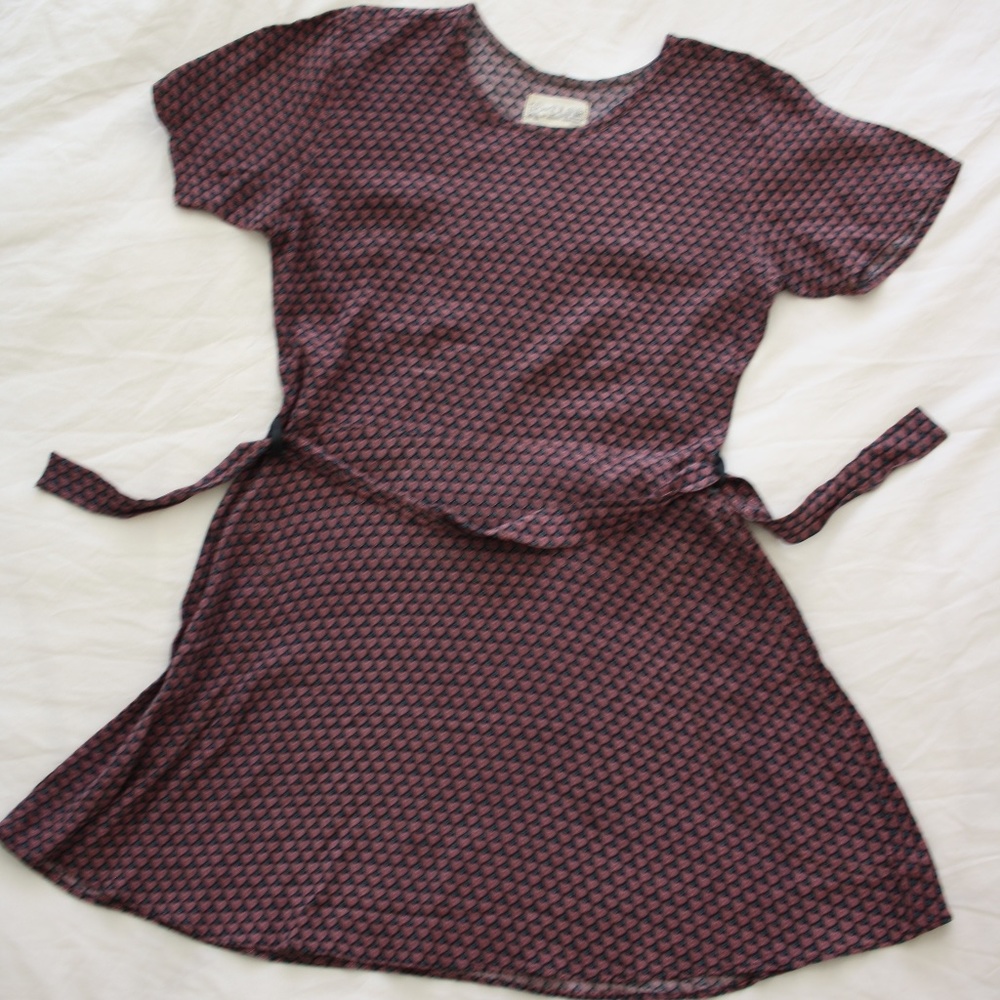 FLAX R-CLAN Skater dress Heart mini dress S
